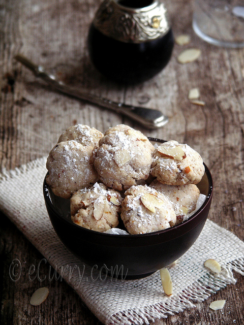 Ghoriba (Moroccan Style Cookies) for Holi by Soma from eCurry