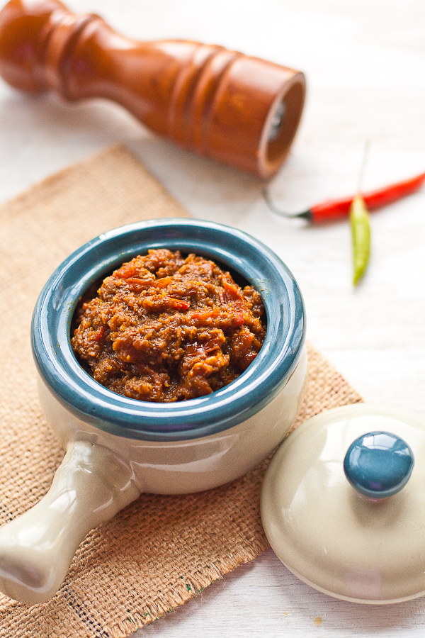 Curry Paste in a serving bowl