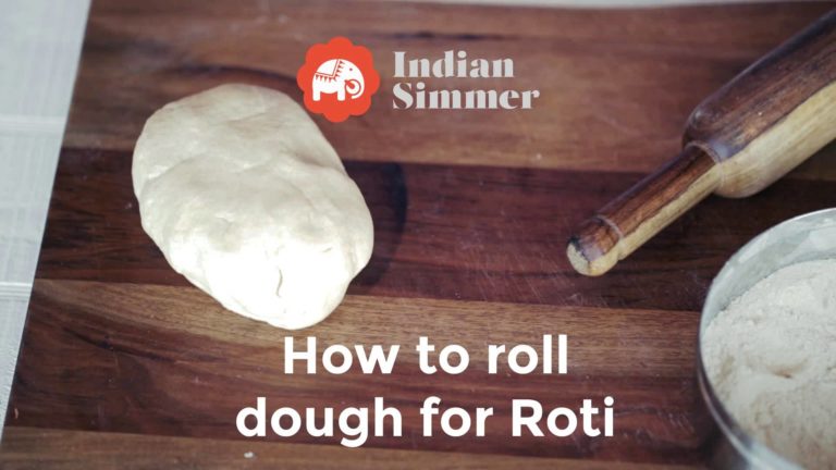 How to roll dough for Roti (Video)