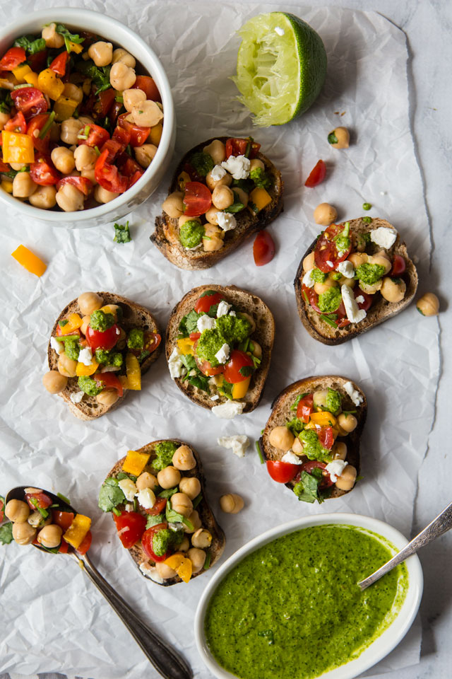 Indian Inspired Bruschetta