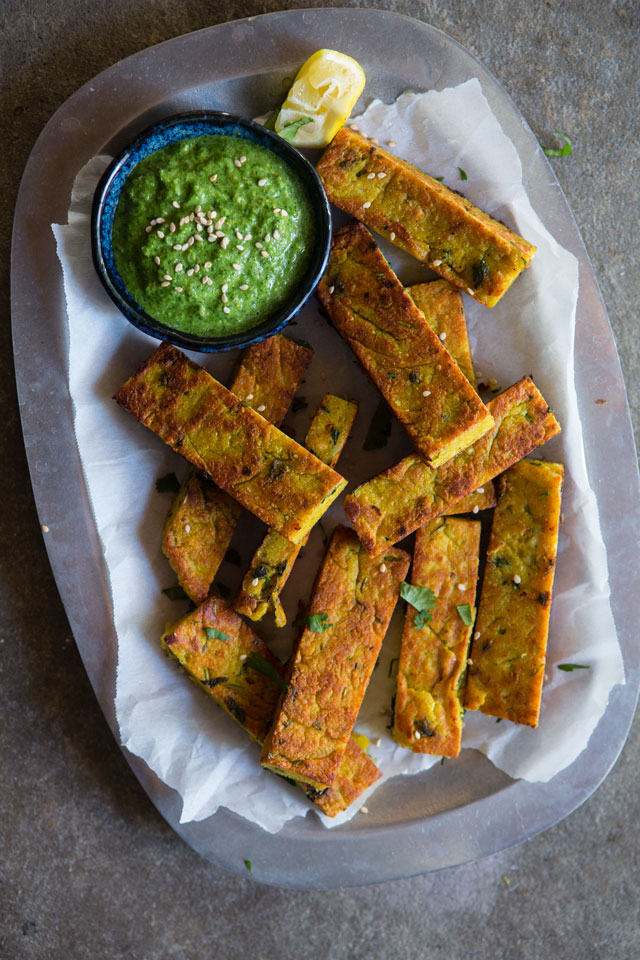 Chickpea- garlic fries