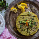 Large- Spinach Dhokla