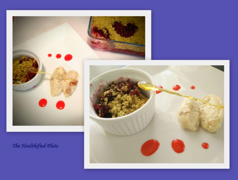 Beetroot Halwa and Pistachio Crumble with Gulkand Misti Doi