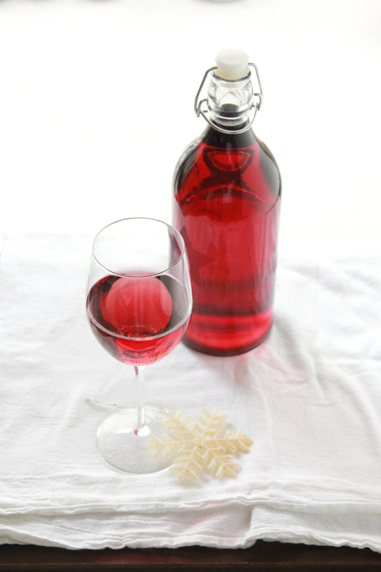 Homemade grape wine